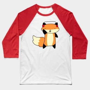 Headphones Fox Baseball T-Shirt